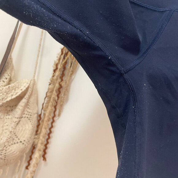 SOLD Navy Align Shorts 6" Inseam - Picture 2 of 4